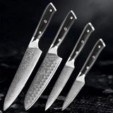 Akarui (あかるい) Japanese Santoku Chef Knife with Ebony Handle