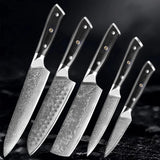 Akarui (あかるい) Japanese Santoku Chef Knife with Ebony Handle