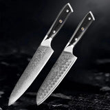 Akarui (あかるい) Japanese Santoku Chef Knife with Ebony Handle