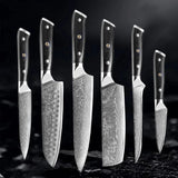 Akarui (あかるい) Japanese Santoku Chef Knife with Ebony Handle
