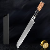 SAKUTO (作東) Japanese Damascus Steel Kitchen Knife Set With Coloured Black Handle
