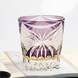 Edo Kiriko Handcrafted Lepidoptera Whisky Glass – A Flutter of Elegance in Crystal