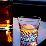 Edo Kiriko "Wings of an Angel" Hand-Cut Whiskey Glass