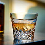 Edo Kiriko "Wings of an Angel" Hand-Cut Whiskey Glass