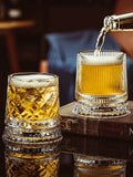 The Kinetic Connoisseur | Luxury Rocking Crystalline Whiskey Tumbler Suite