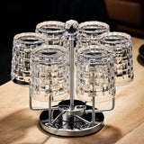 The Vanguard Carousel | Luxury Rotating Crystal Whiskey Connoisseur Suite