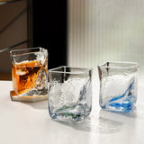 Japanese Handmade Wave Whisky Glass