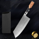 SAKUTO (作東) Japanese Damascus Steel Kitchen Knife Set With Coloured Black Handle
