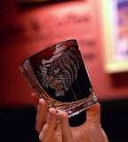 The "Majestic Tiger" Master-Edition Edo Kiriko Whiskey Glass