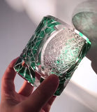 Edo Kiriko Handcrafted Night Jewel Whisky Glass – A Glimmer of Midnight Majesty