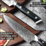 Daichi (だいち) Damascus VG10 Steel Kitchen Knives Set