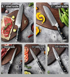 Daichi (だいち) Damascus VG10 Steel Kitchen Knives Set