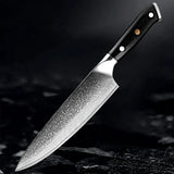 Akarui (あかるい) Japanese Santoku Chef Knife with Ebony Handle