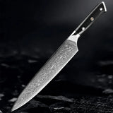 Akarui (あかるい) Japanese Santoku Chef Knife with Ebony Handle
