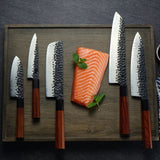RYUJIN Professional Japanese Chef Knives & Set with Rolling Sharper & Cutting Board
