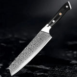 Akarui (あかるい) Japanese Santoku Chef Knife with Ebony Handle