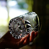 Edo Kiriko Handcrafted Lepidoptera Whisky Glass – A Flutter of Elegance in Crystal