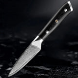 Akarui (あかるい) Japanese Santoku Chef Knife with Ebony Handle