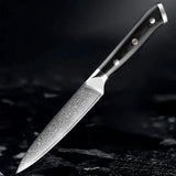Akarui (あかるい) Japanese Santoku Chef Knife with Ebony Handle