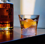 Handcrafted Japanese "Mount Fuji" Cut-Glass Tumbler