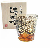 Edo Kiriko Handcrafted Sakura Snow Whisky Glass – A Transient Dream in Crystal