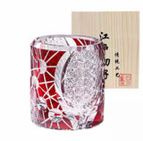 Edo Kiriko Handcrafted Night Jewel Whisky Glass – A Glimmer of Midnight Majesty