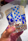 Edo Kiriko Handcrafted Sapphire Motif Whisky Glass – A Deep Dive into Luminous Elegance