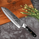 Akarui (あかるい) Japanese Santoku Chef Knife with Ebony Handle