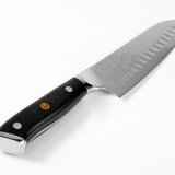 Akarui (あかるい) Japanese Santoku Chef Knife with Ebony Handle