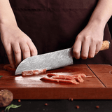 SAKUTO (作東) Japanese Damascus Steel Kitchen Knife Set With Resin Handle