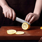 SAKUTO (作東) Japanese Damascus Steel Kitchen Knife Set With Resin Handle